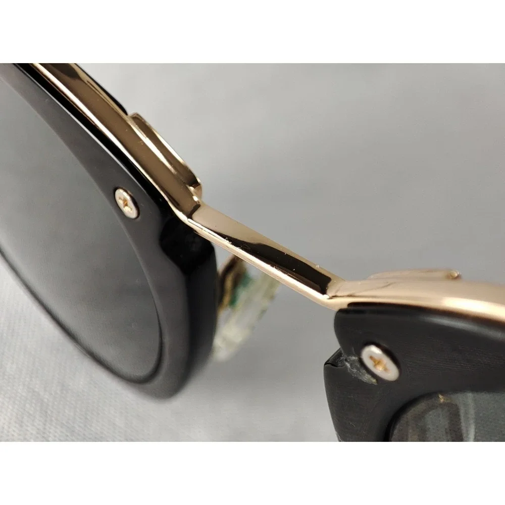 Warby Parker Hadley 3100 Jet Black Gold Italy Eyeglass Frames 47-21-140 - Picture 6 of 12